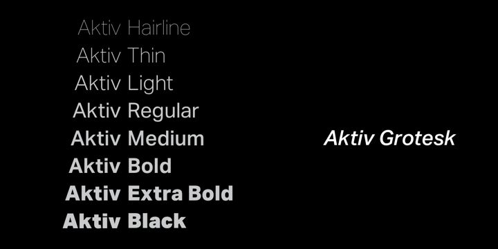 Aktiv grotesk font family arial picture